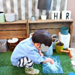 セリア購入品で子どもとベランダ遊び