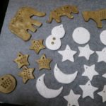 オーブン粘土で子どもとクリスマスオーナメント作り!!