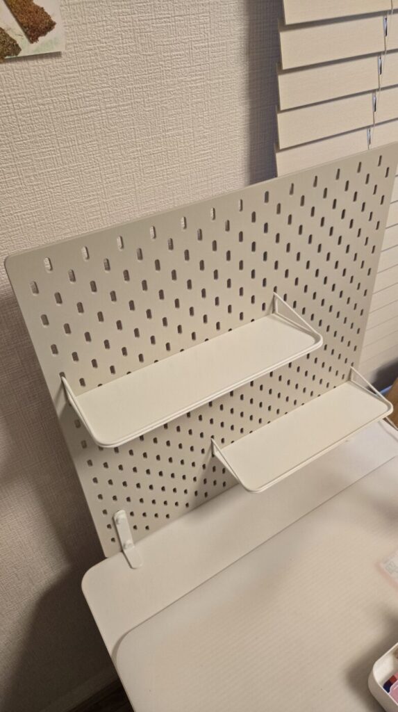ikea skadis デスク衝立